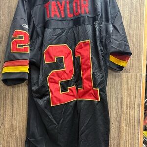 Washington redskins Sean Taylor vintage throwback Black Perforated Jersey